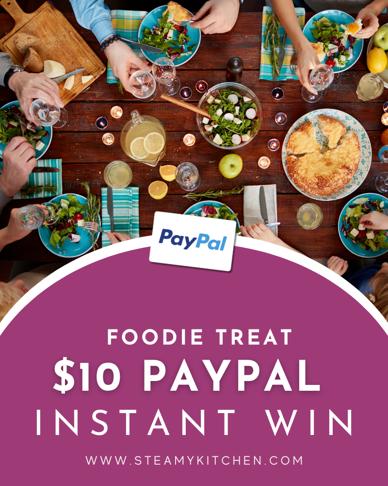 $10 Foodie Treat PayPal Instant WinEnds in 91 days.