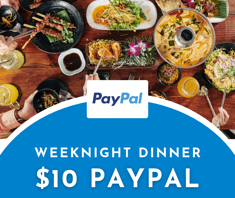 $10 PayPal Weeknight Dinner Instant Win