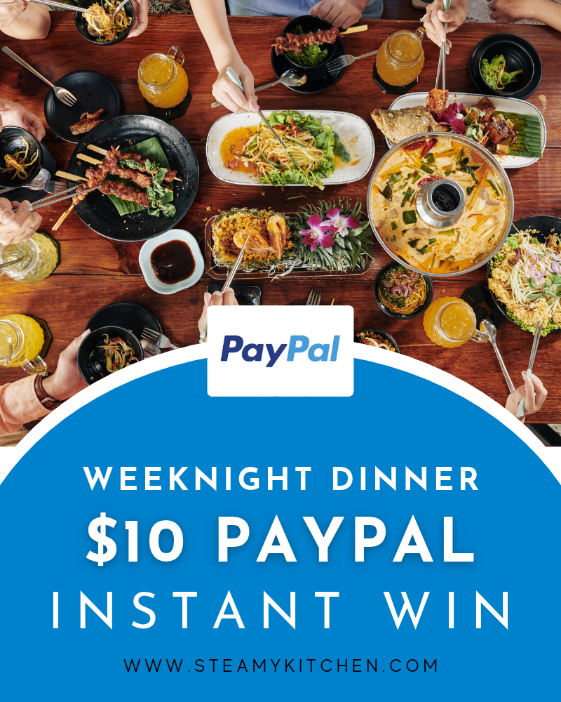 $10 Paypal Weeknight Dinner Instant Win