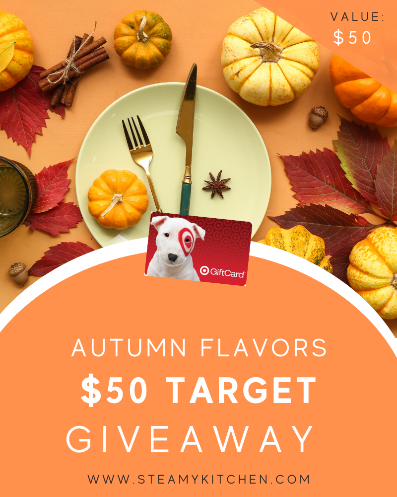 Autumn Flavors $50 Target Gift Card GiveawayEnds in 91 days.