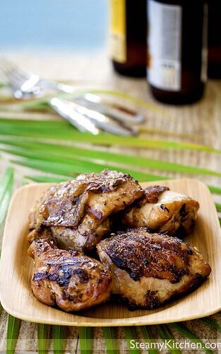 Ginger, Soy and Whiskey Grilled Chicken